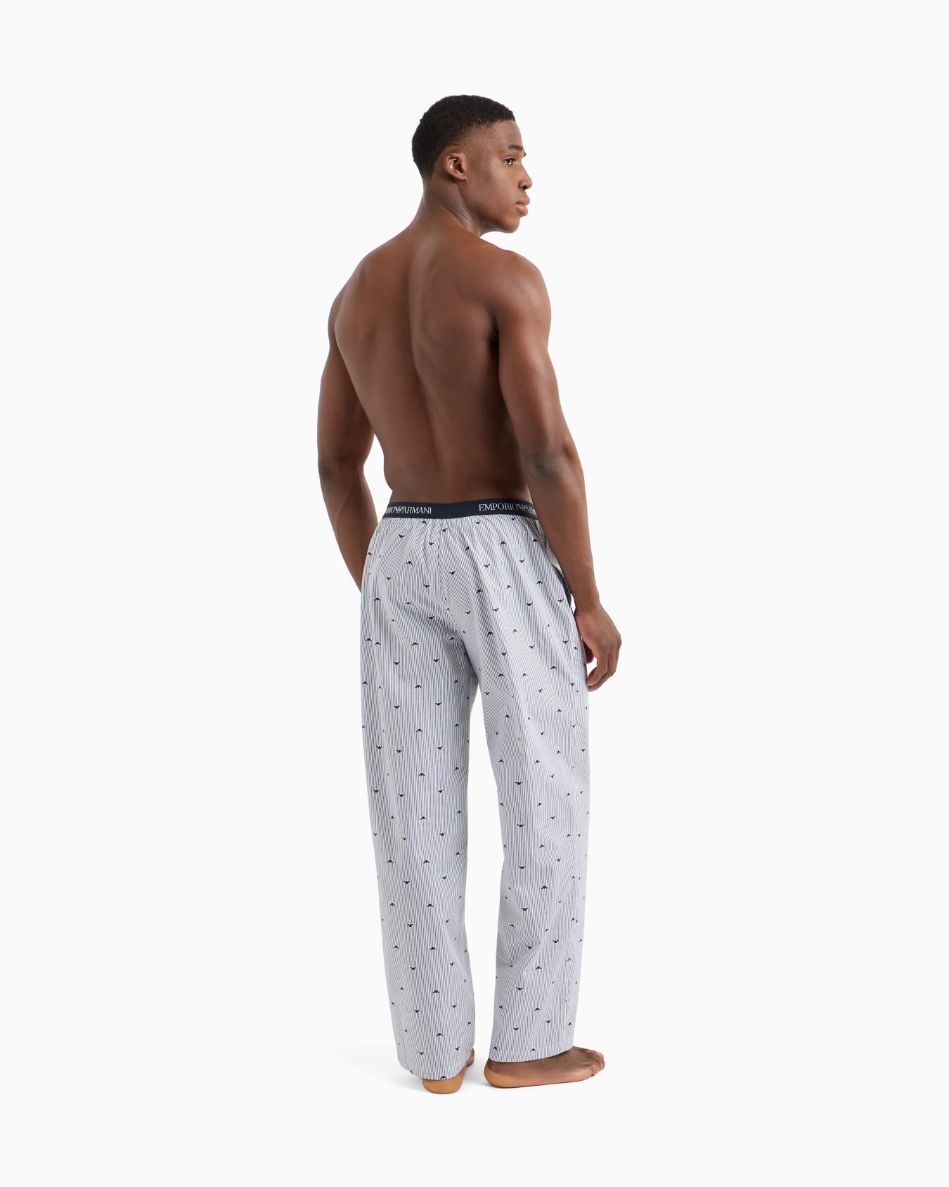 Pantaloni loungewear in tessuto jacquard pattern all over Slide 2
