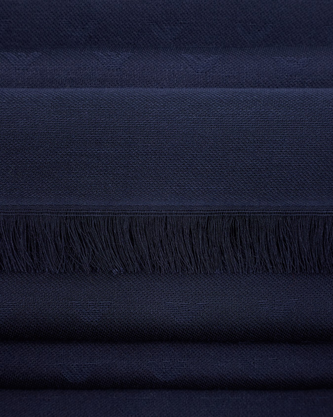 Modal and cotton stole with all-over jacquard logo Slide 1