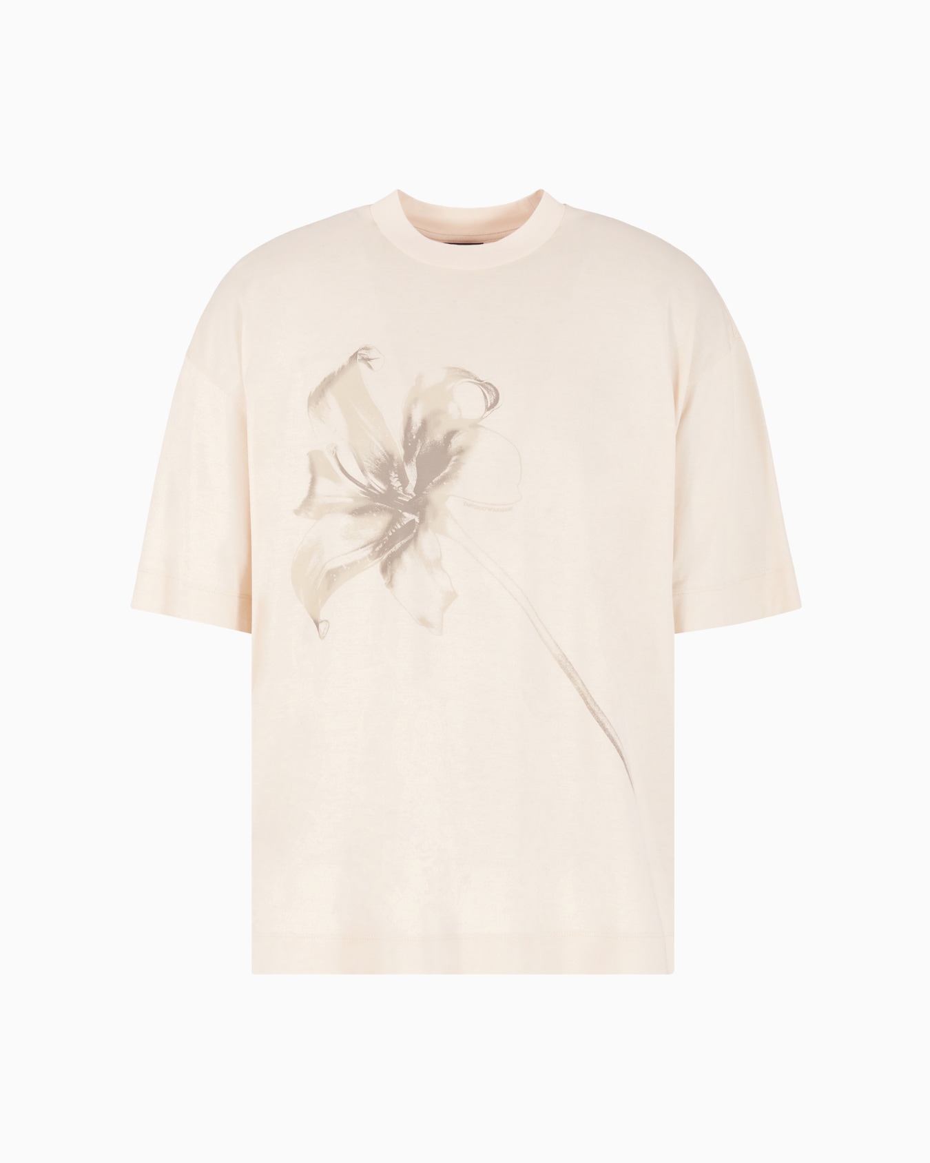 ASV Lyocell blend jersey oversized T-shirt with lily print Slide 0