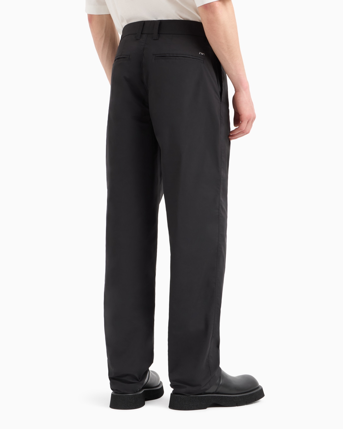 Technical fabric trousers with zip pocket Slide 3