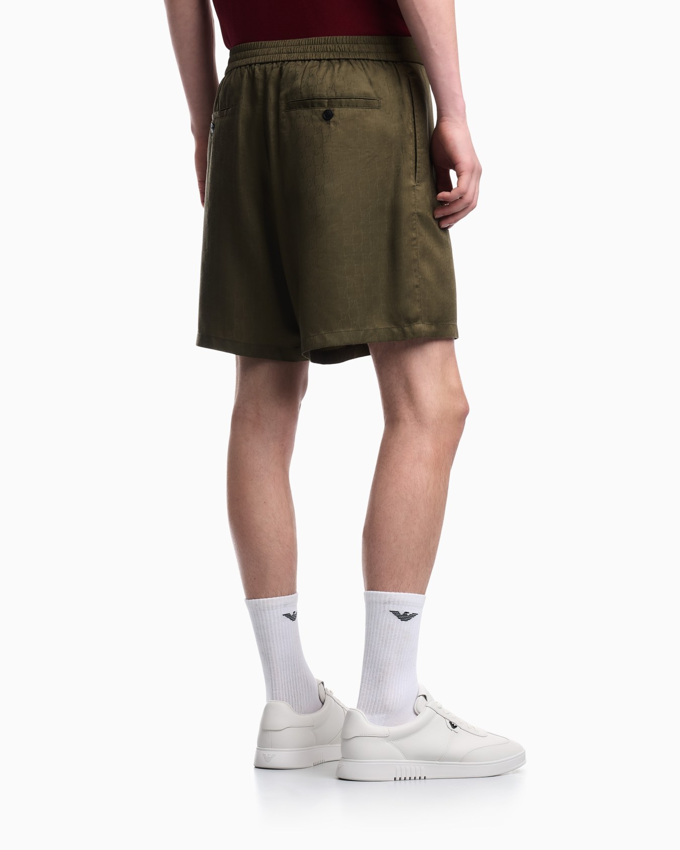 Bermuda shorts in Tencel jacquard with a regular fit Slide 5