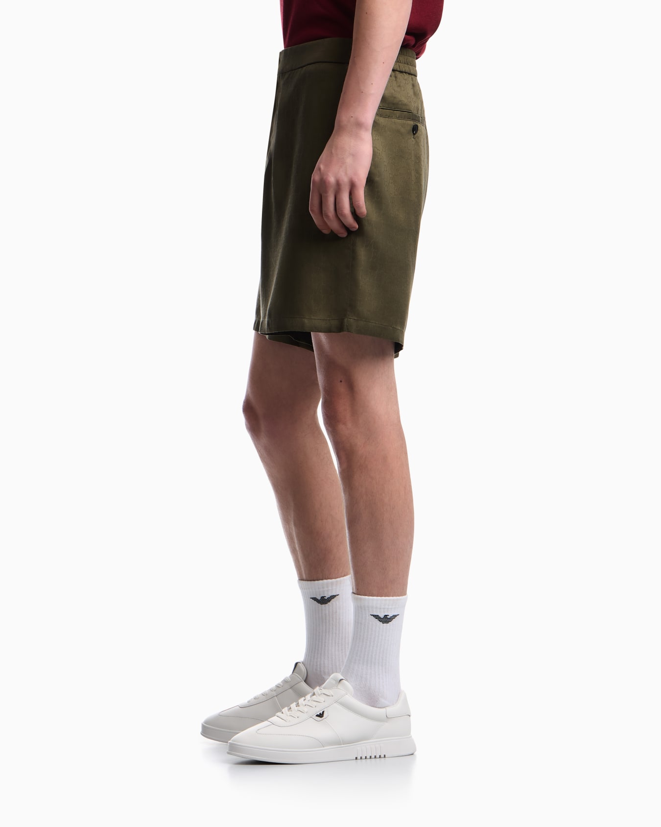 Bermuda shorts in Tencel jacquard with a regular fit Slide 7