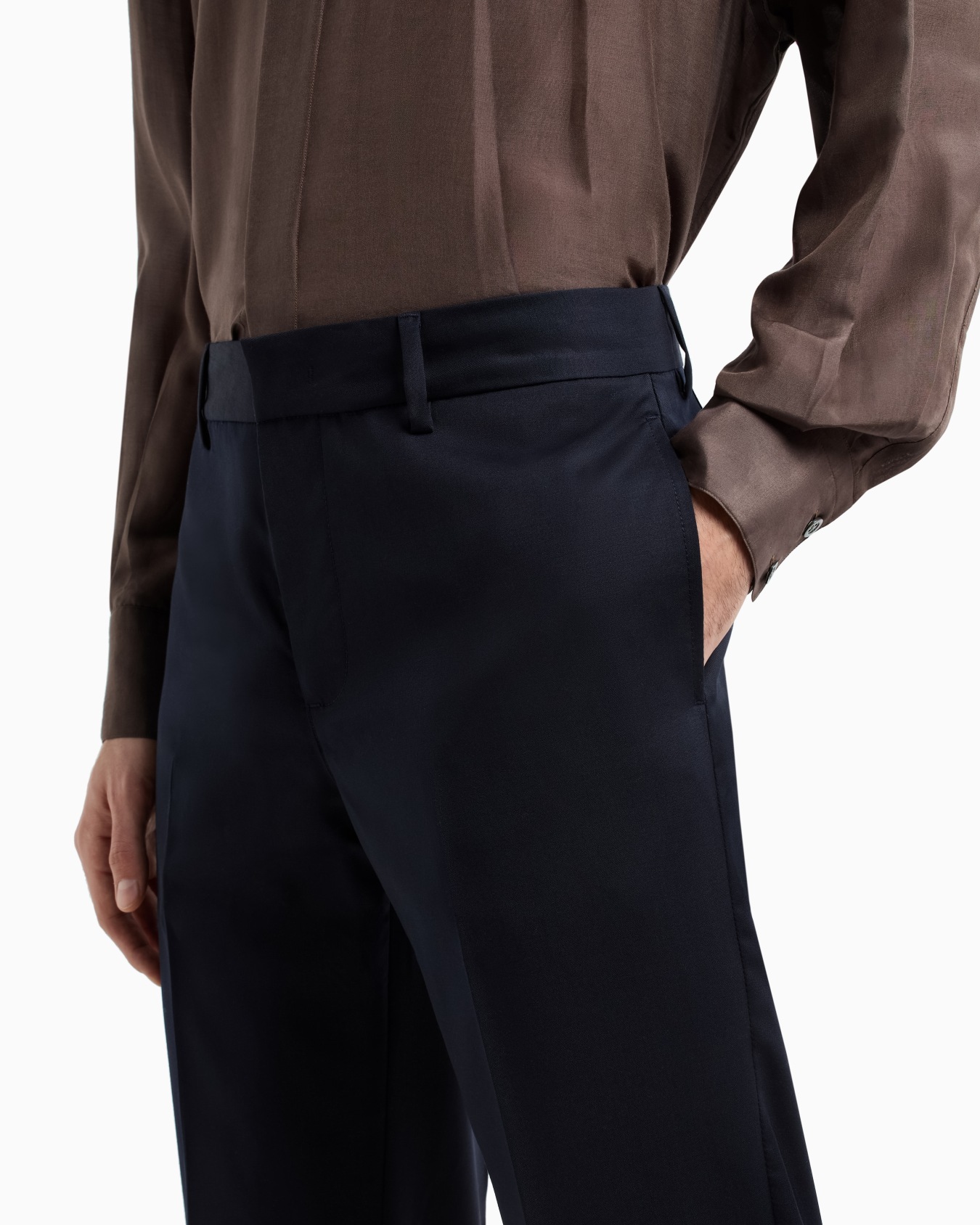 Chino-Hose aus leichtem Twill aus einer Schurwollmischung Folie 4