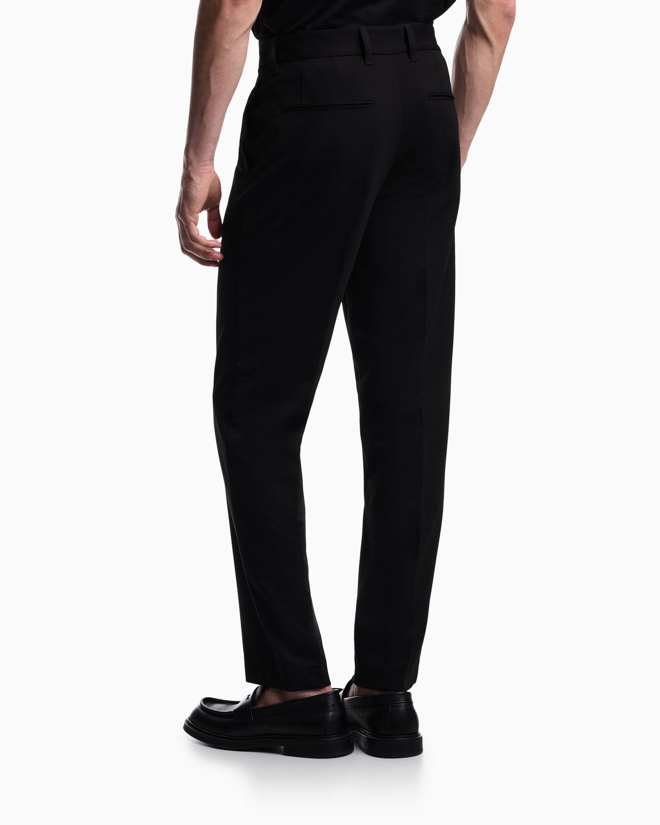 Pantalon en tissu armuré effet gaufré Diapositive 3