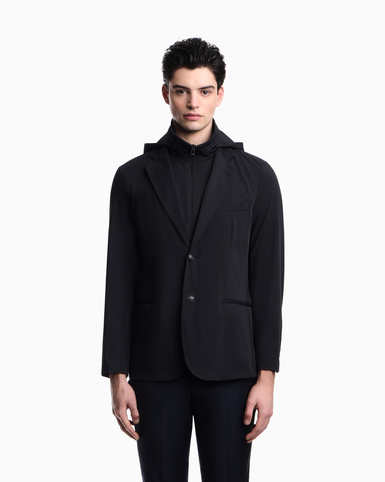 Blazer en sergé de nylon stretch avec gilet Diapositive 3