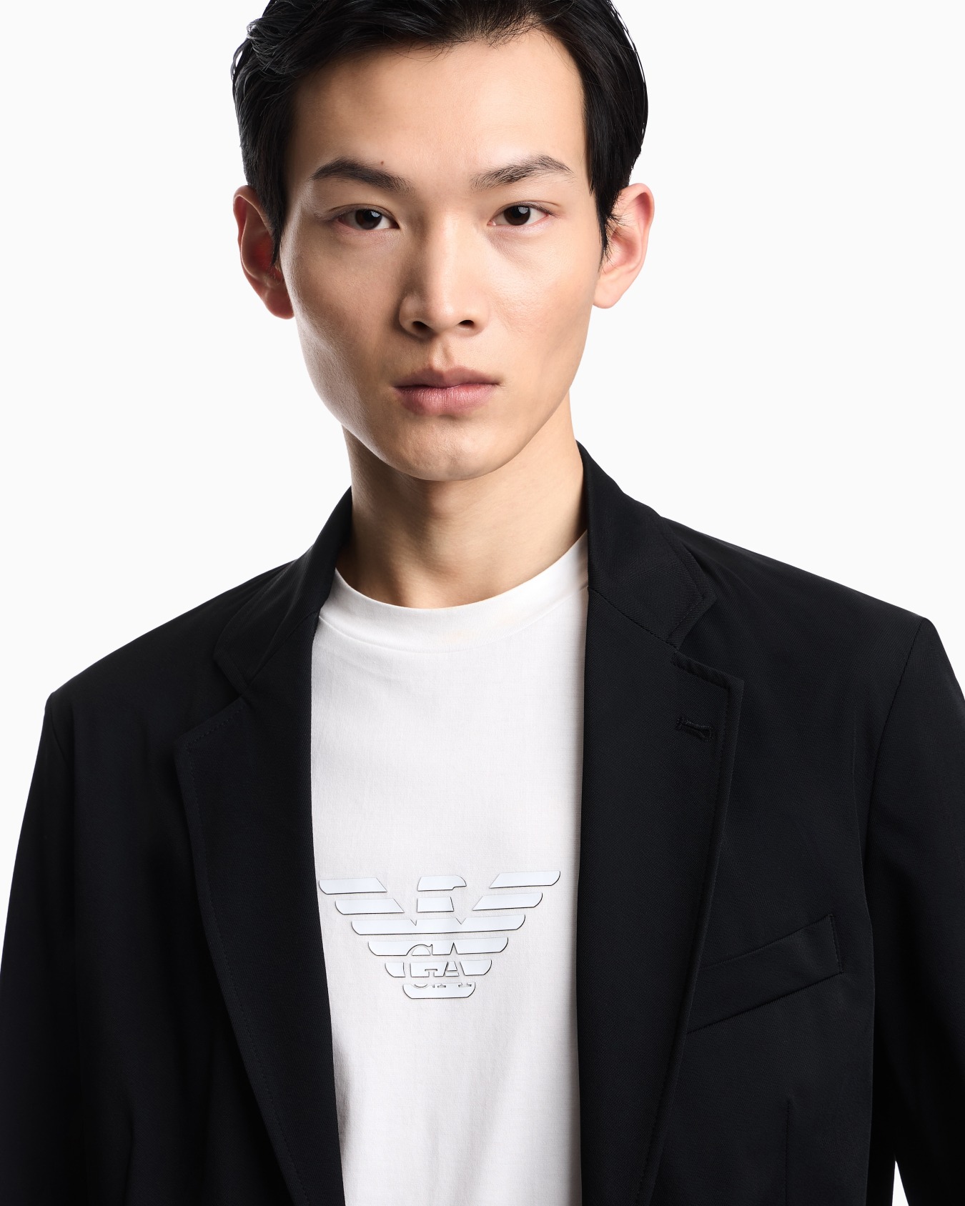 Stretch-nylon twill blazer with detachable inner panel Slide 5