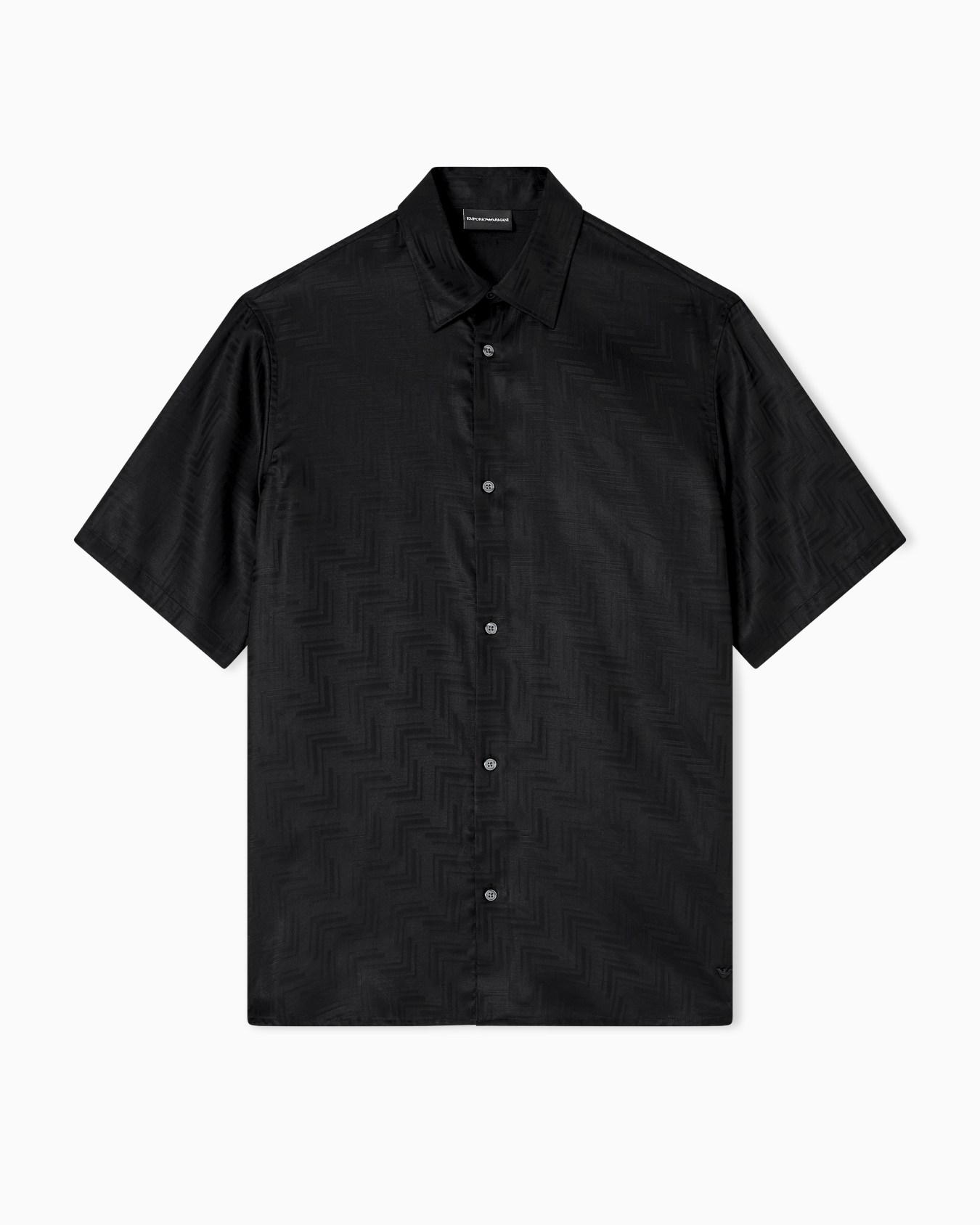 Chemise à manches courtes en jacquard lyocell ASV Diapositive 0
