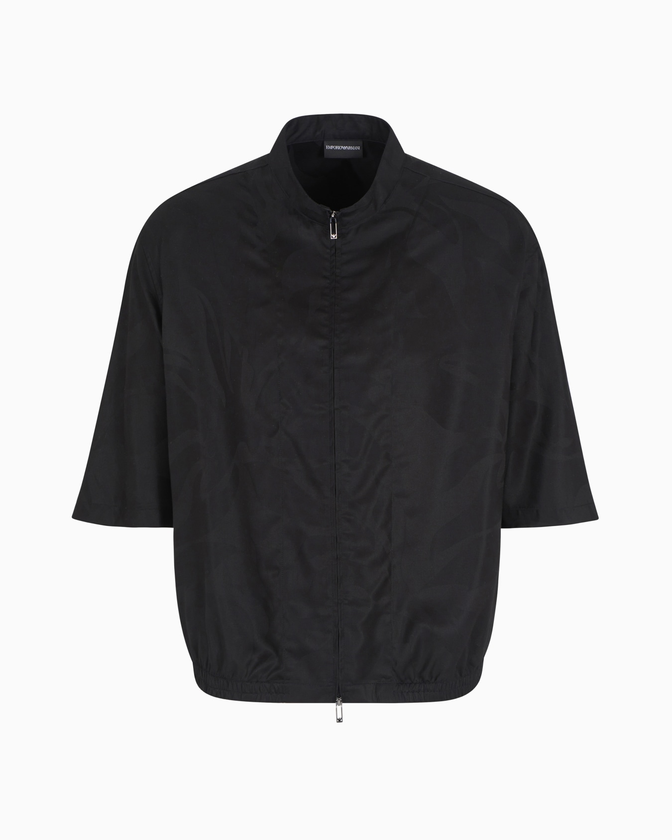 ASV full-zip shirt jacket in oversized floral Lyocell jacquard Slide 0