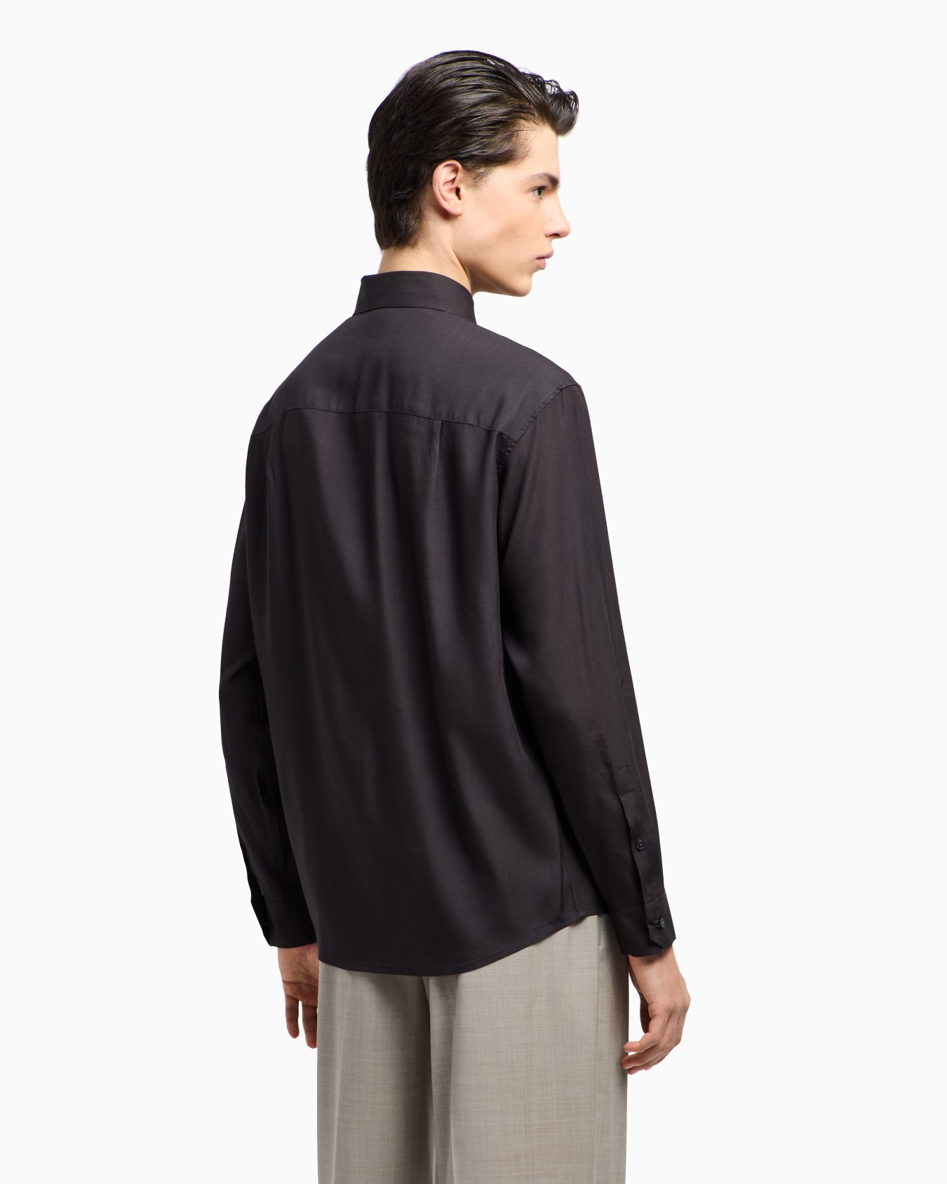 Chemise en mélange lyocell avec imprimé lys ASV Diapositive 3