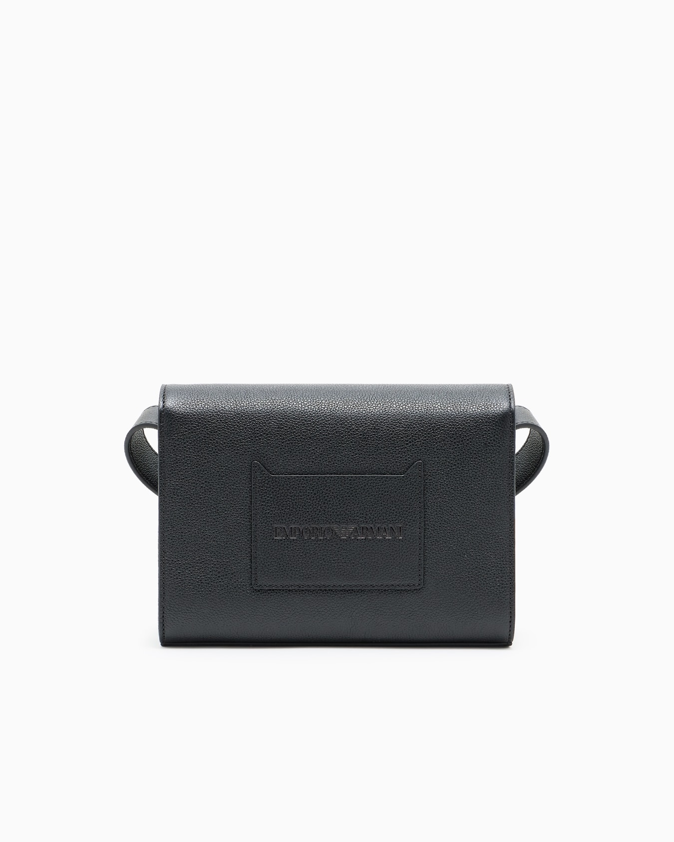 Borsa a tracolla con patta in pelle bottalata Slide 2