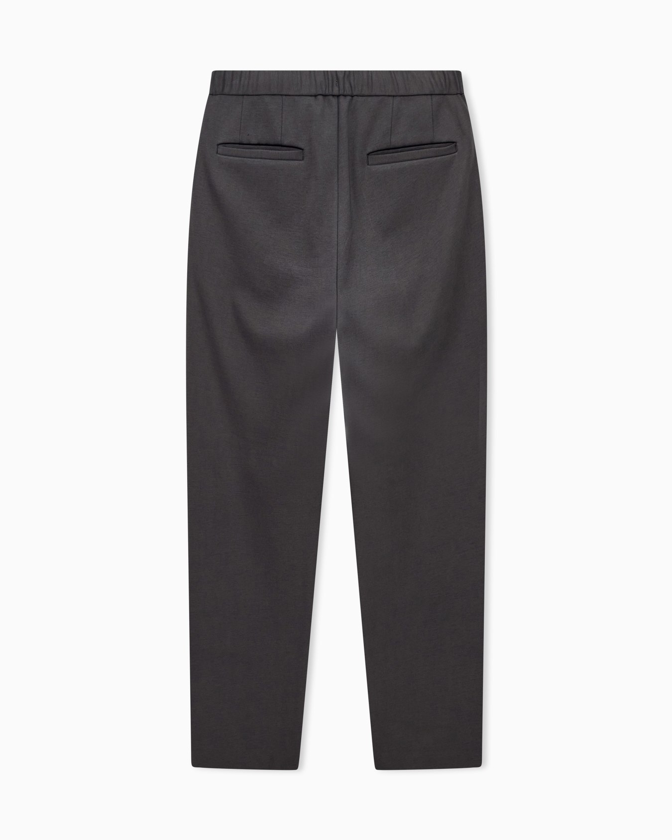 Straight-leg trousers in a modal cotton and wool jersey Slide 2