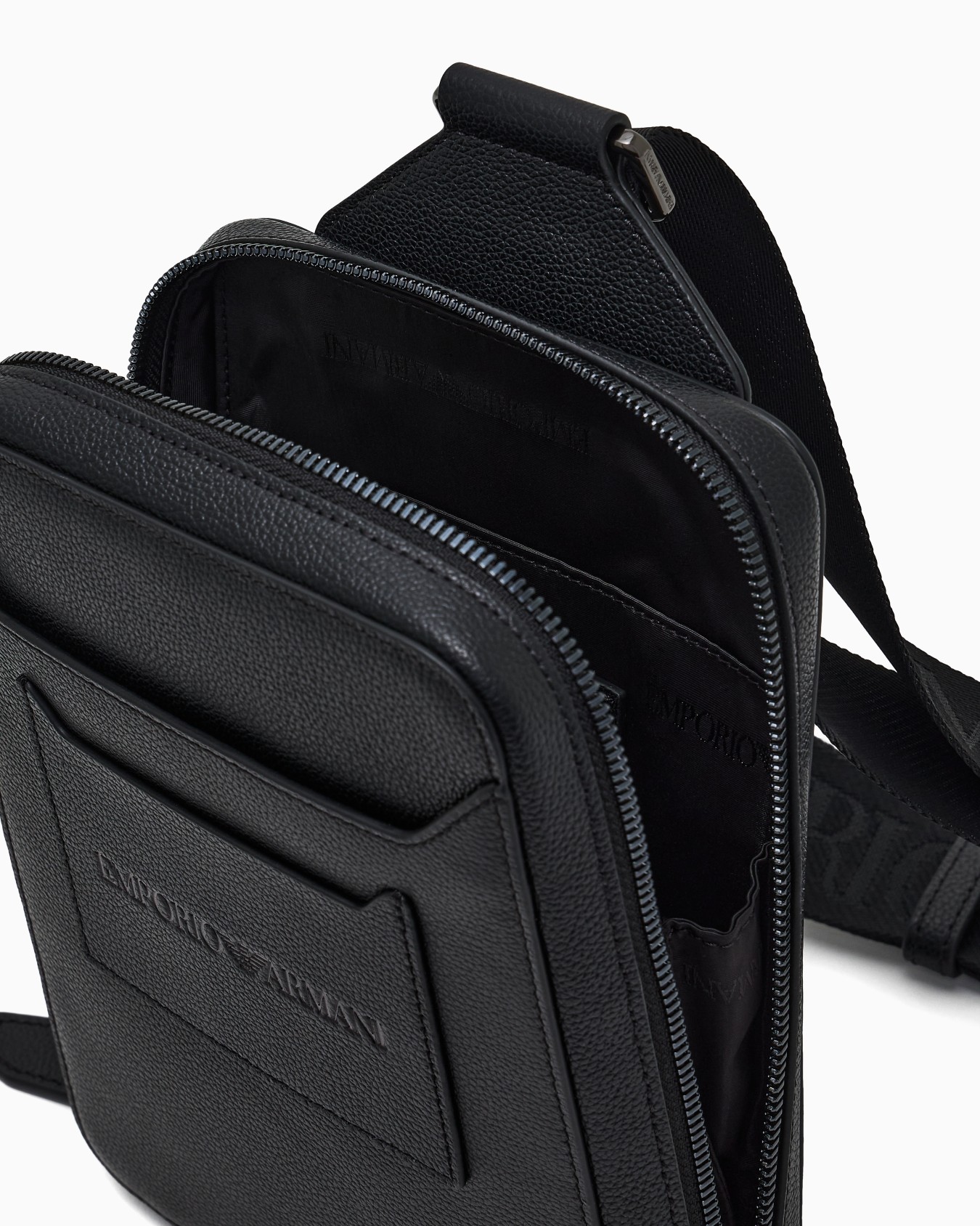 Tumbled-leather, one-shoulder mini backpack  Slide 3