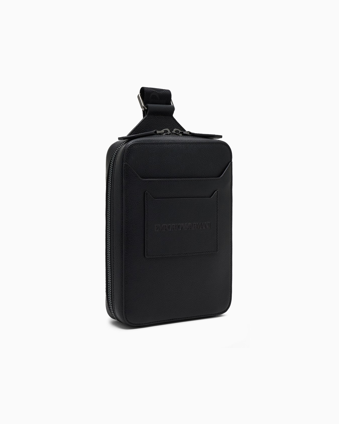 Minimochila de un solo tirante en piel abatanada Diapositiva 1