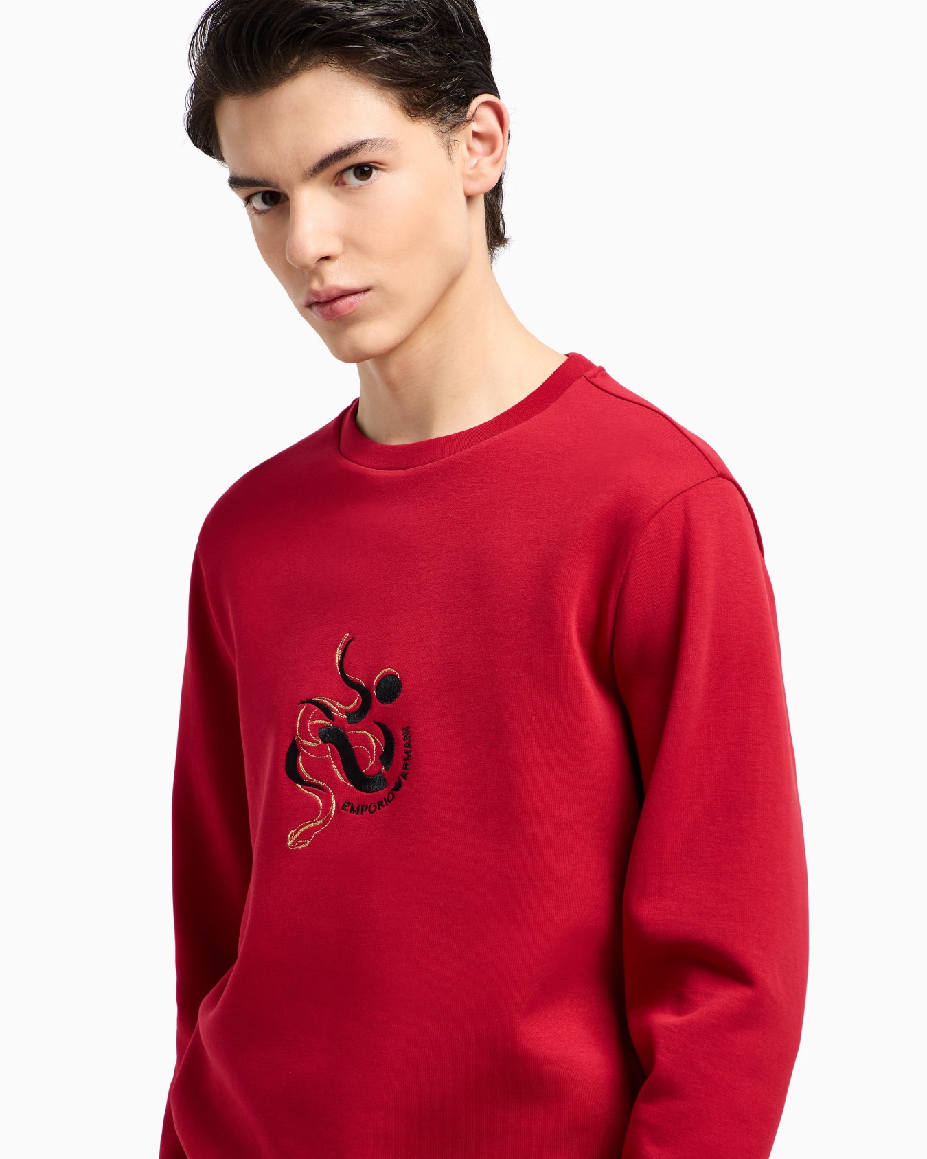 Felpa in double jersey con ricamo Lunar New Year ASV Slide 5