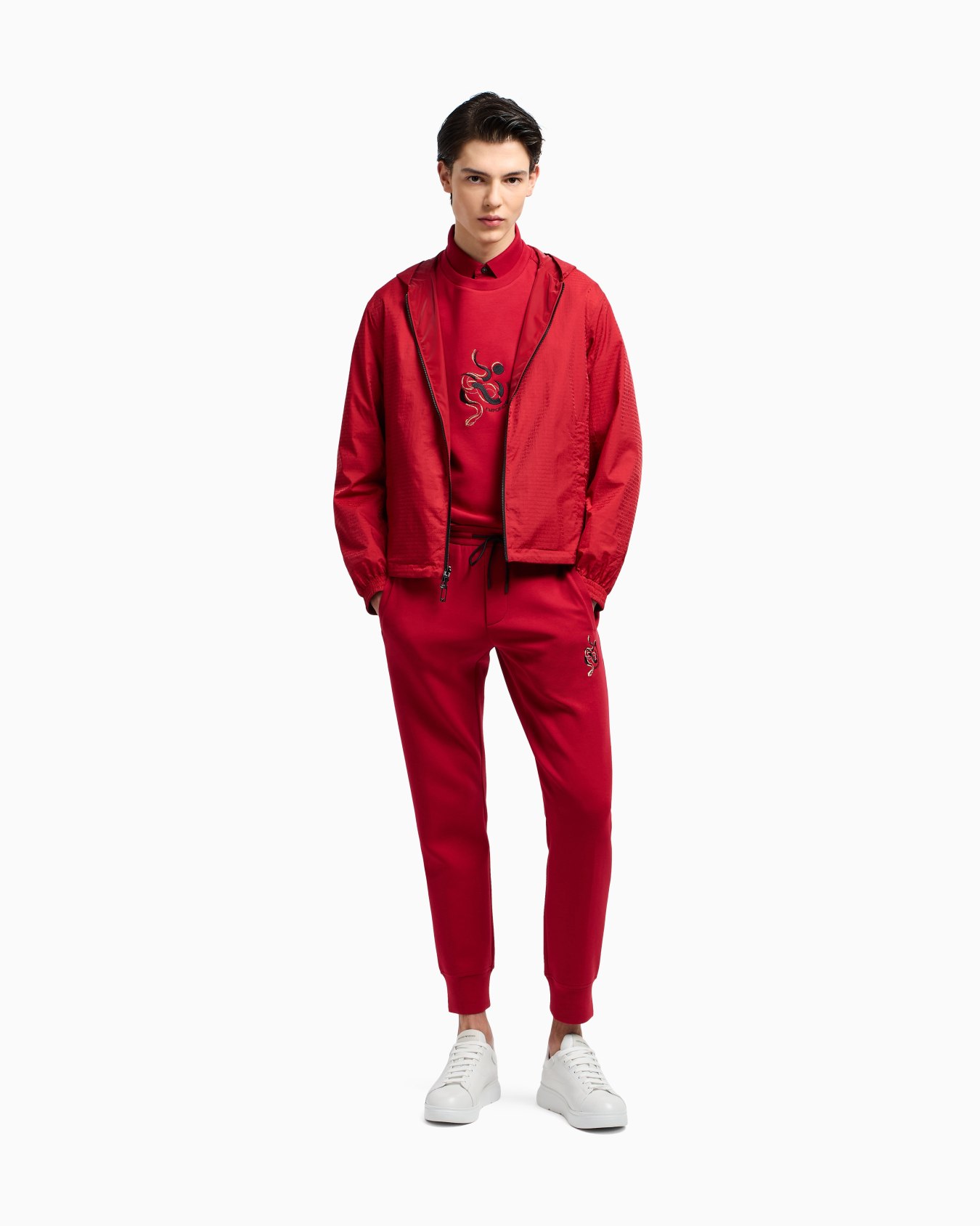 Felpa in double jersey con ricamo Lunar New Year ASV Slide 2