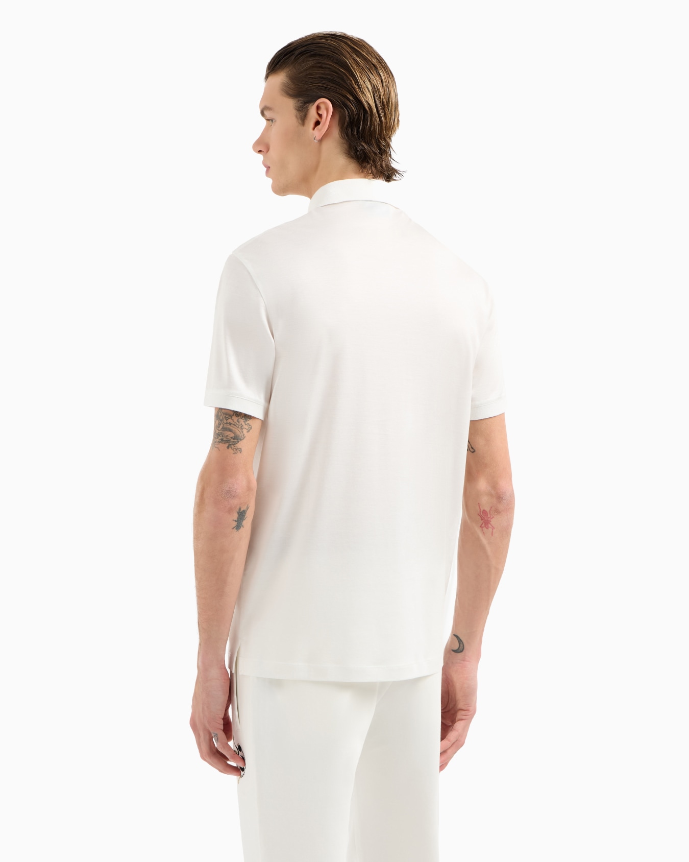 ASV Lyocell blend jersey polo shirt with embroidery Slide 2