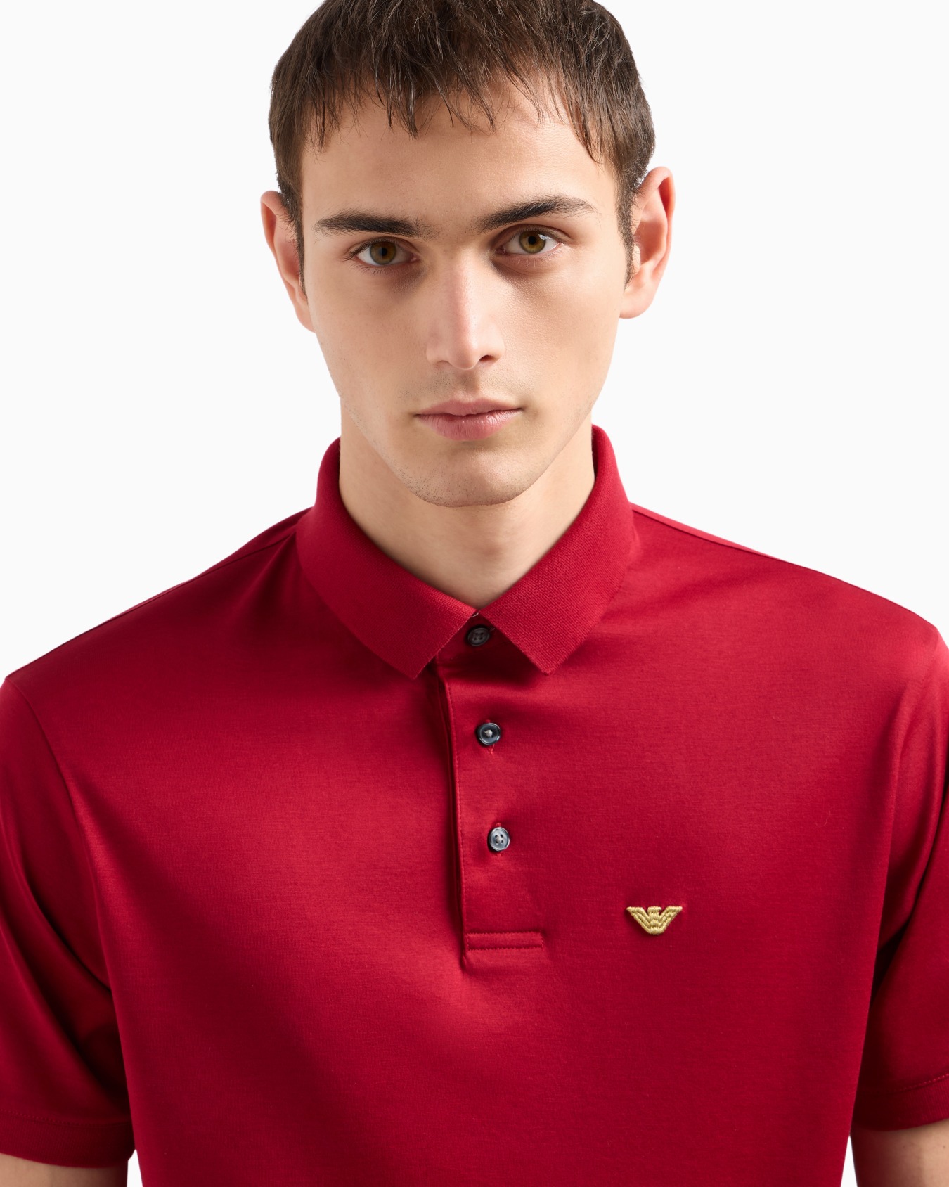 ASV Lyocell blend jersey polo shirt with embroidery Slide 4