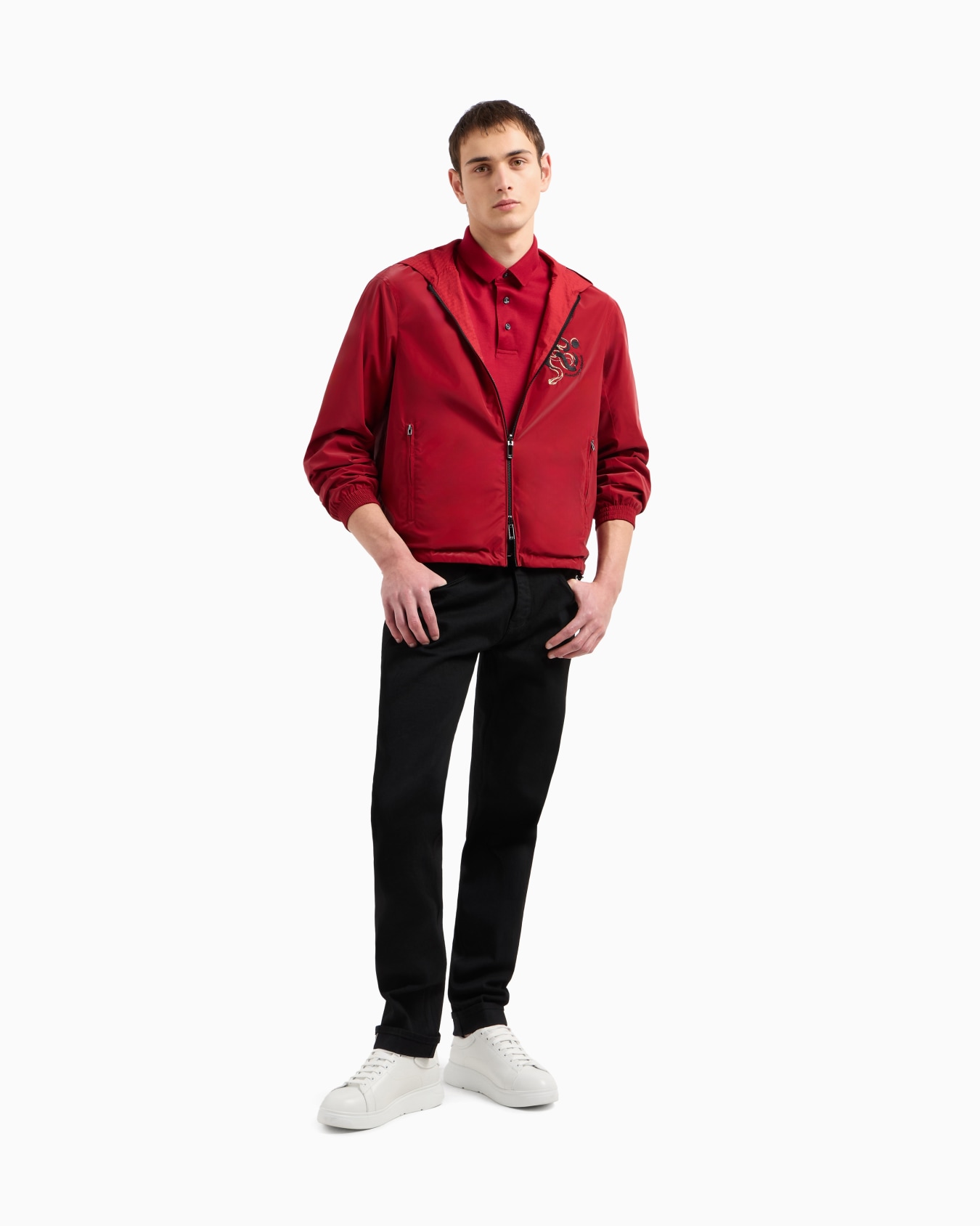 ASV Lyocell blend jersey polo shirt with embroidery Slide 1