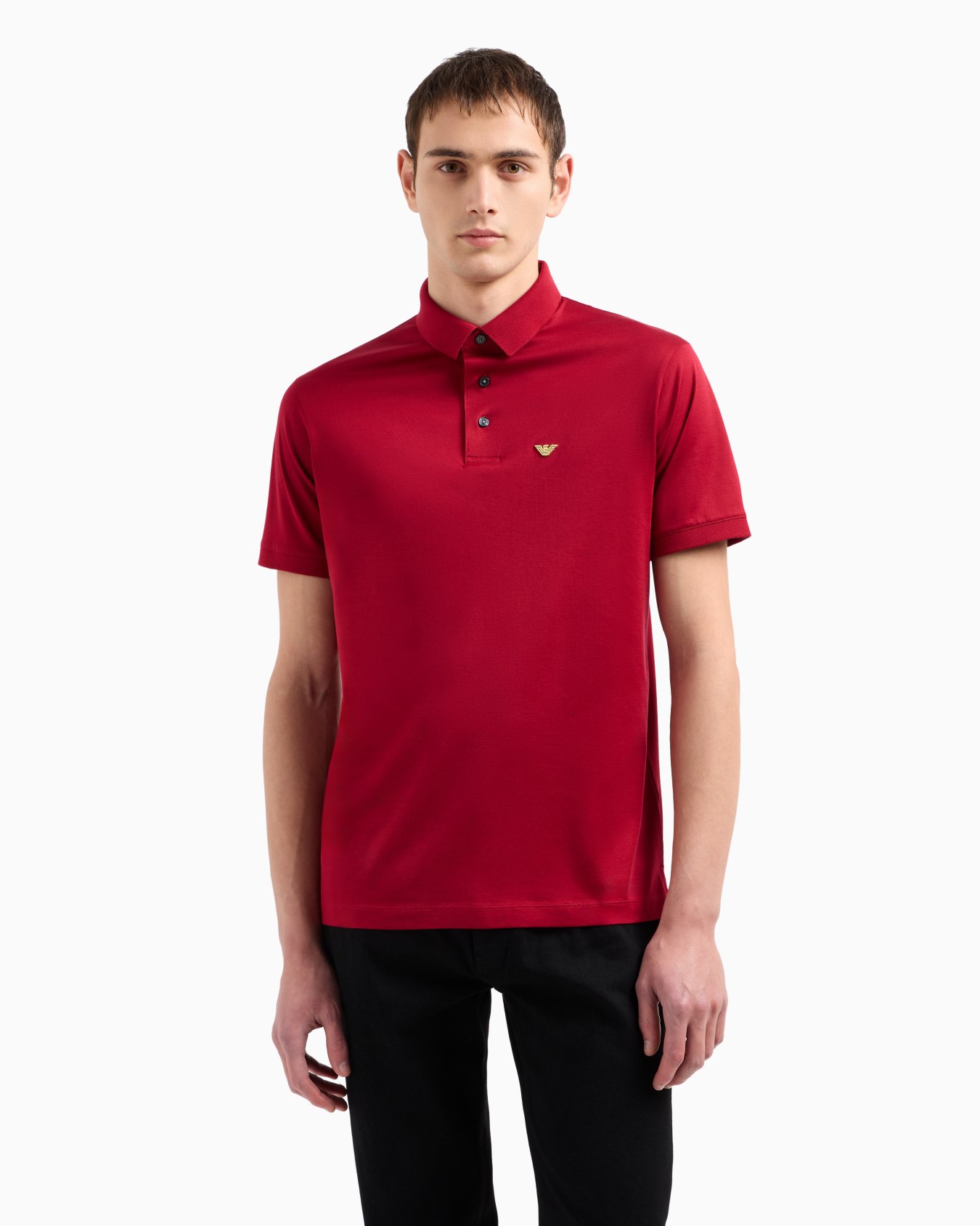 ASV Lyocell blend jersey polo shirt with embroidery Slide 3