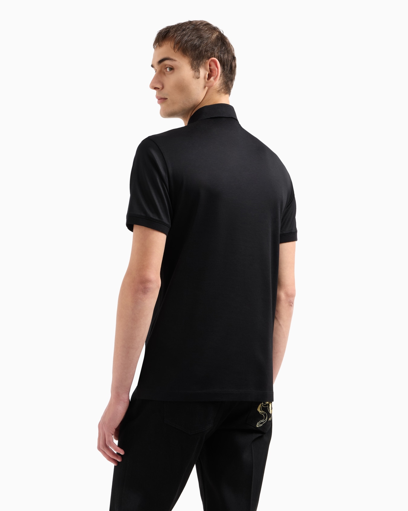 ASV Poloshirt aus einer Jersey-Lyocell-Mischung mit Stickerei Folie 2
