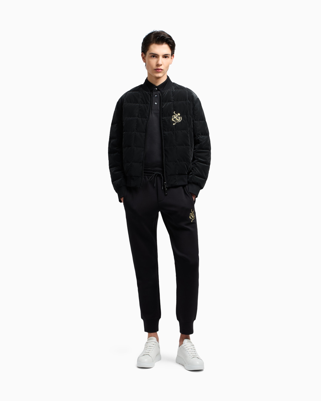 Polo en jersey mélange lyocell avec broderie ASV Diapositive 2