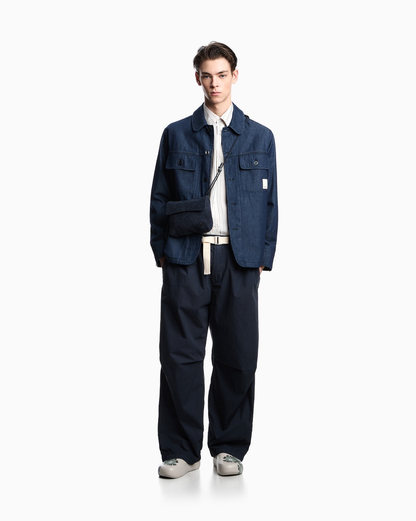 ASV chambray denim shirt jacket from the Peace capsule collection  Slide 1
