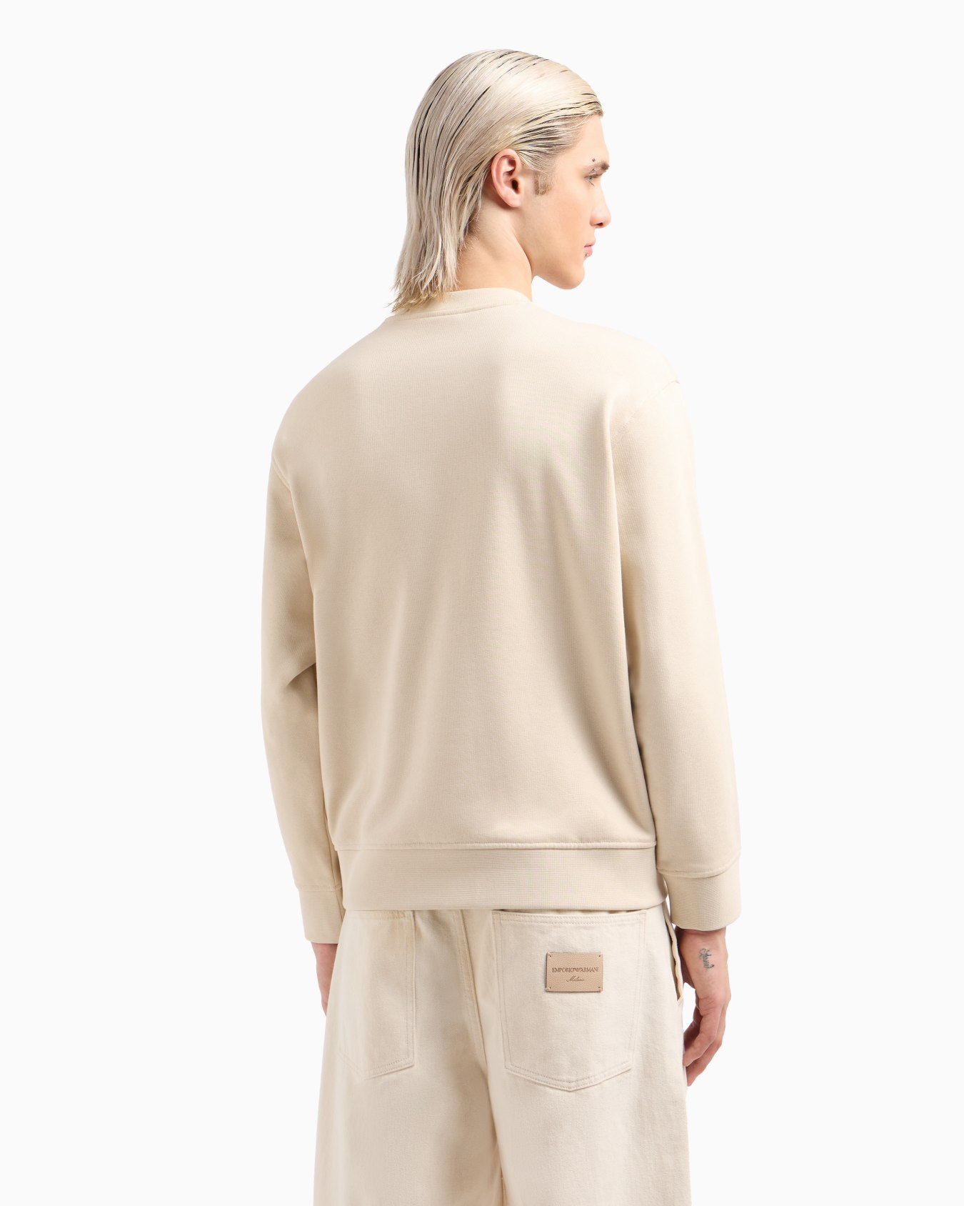 ASV French terry jersey sweatshirt with padded pocket and logo patch Slide 2
