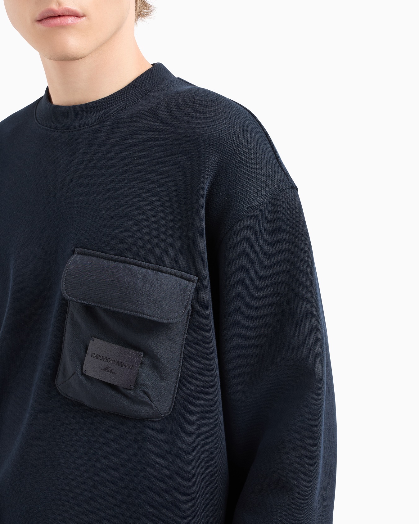 Sweat-shirt en jersey molletonné avec poche rembourrée et écusson logo ASV Diapositive 5