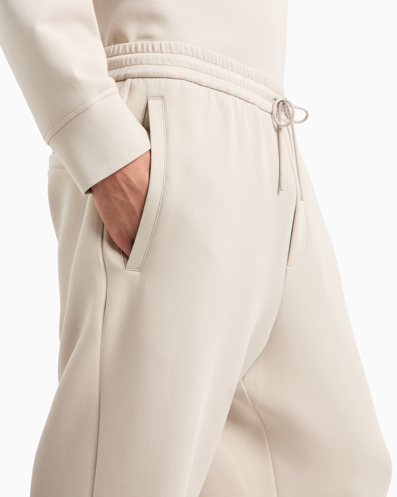 ASV ドローストリング ジョガーパンツ ダブルジャージー スライドする 4