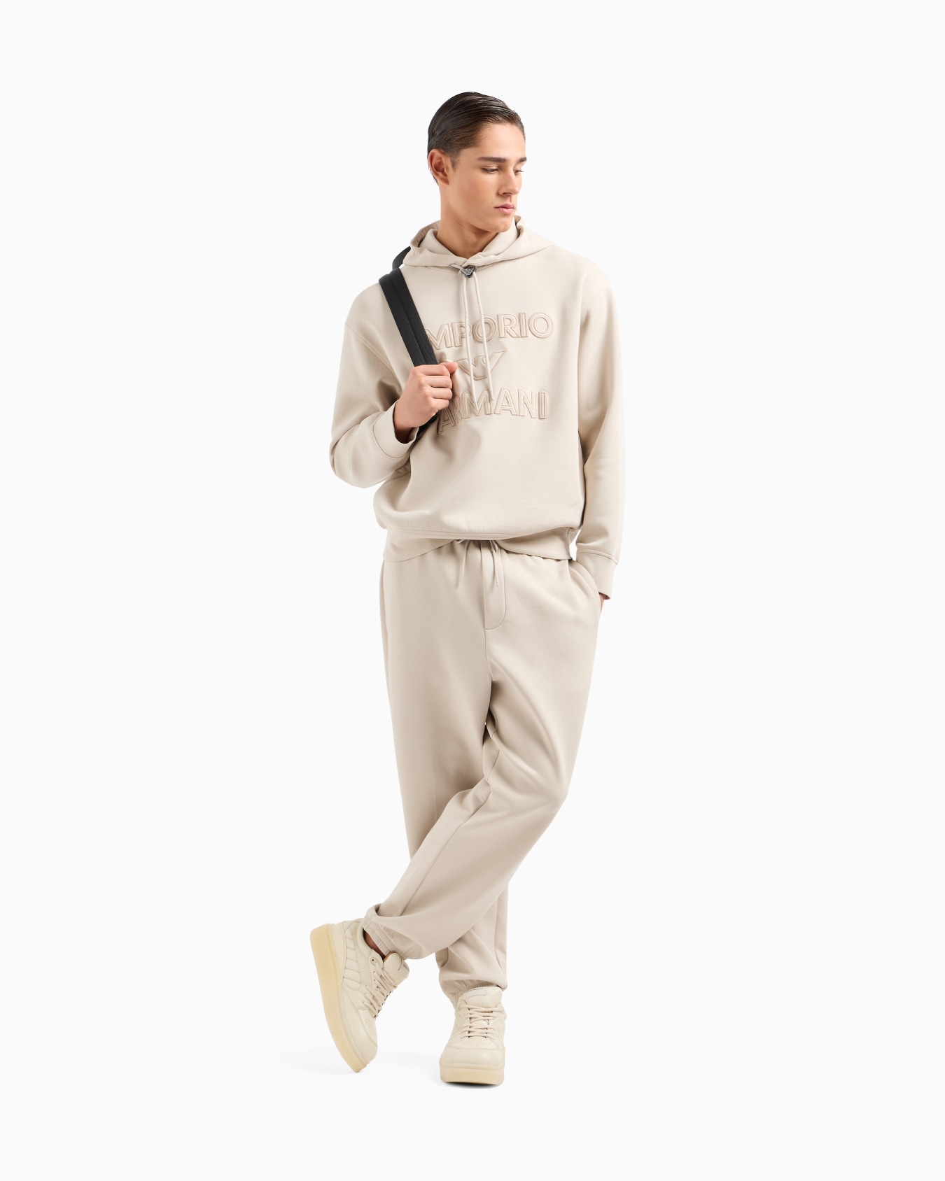 ASV ドローストリング ジョガーパンツ ダブルジャージー スライドする 1