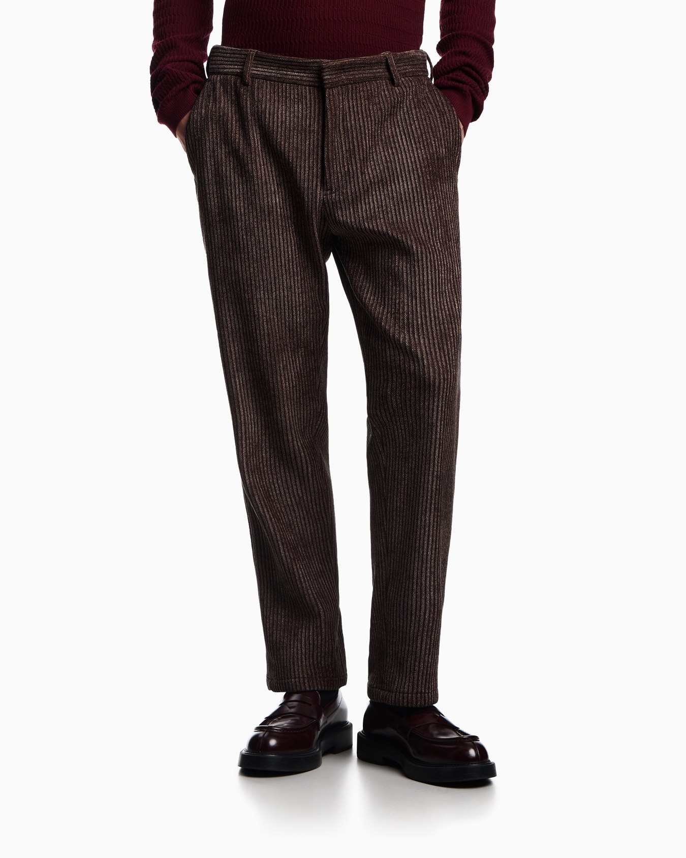 Printed corduroy trousers Slide 3