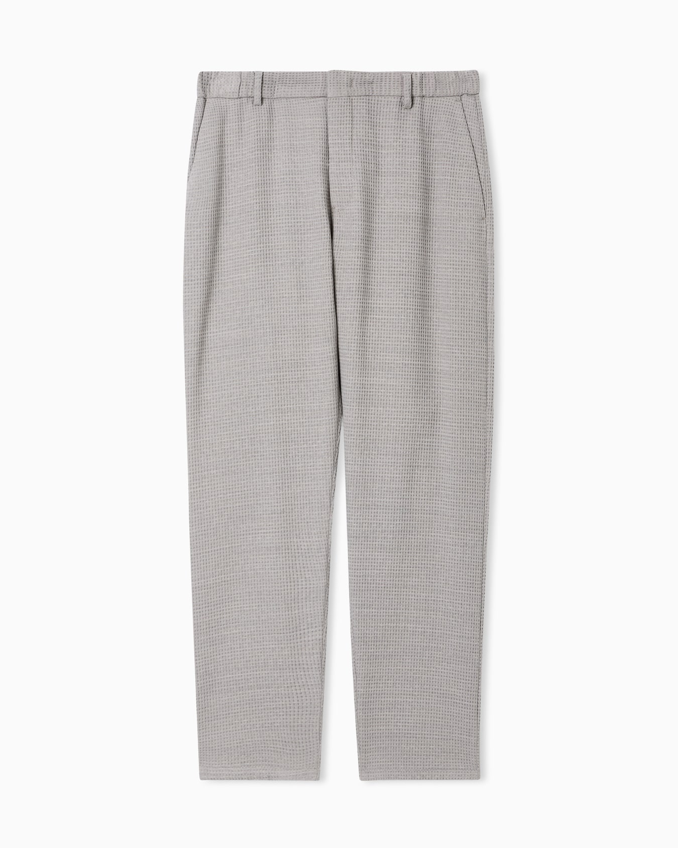 Pantalon en jersey de laine à effet gaufré 3D Diapositive 0