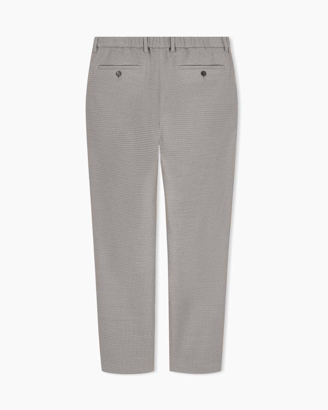 3D waffle-effect wool-jersey trousers Slide 2
