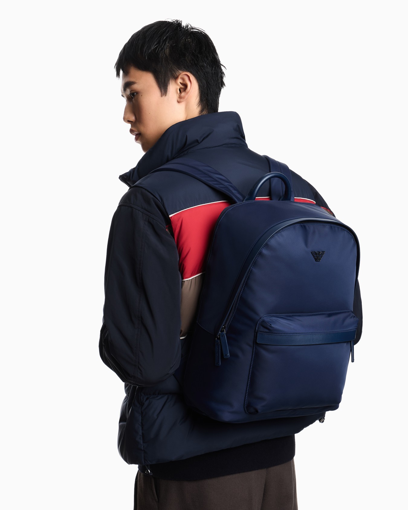 ASV recycled nylon round backpack Slide 5