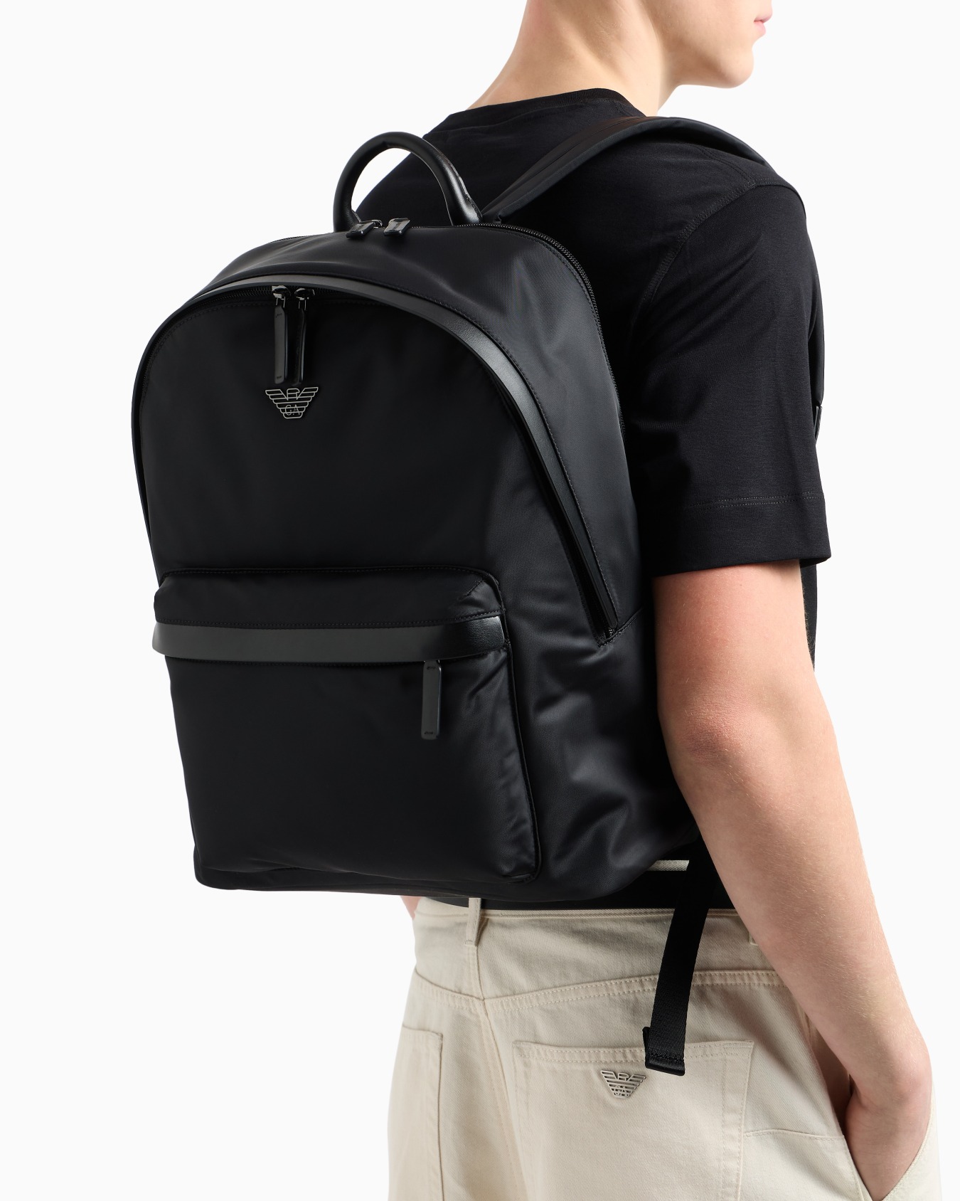 ASV recycled nylon round backpack Slide 7