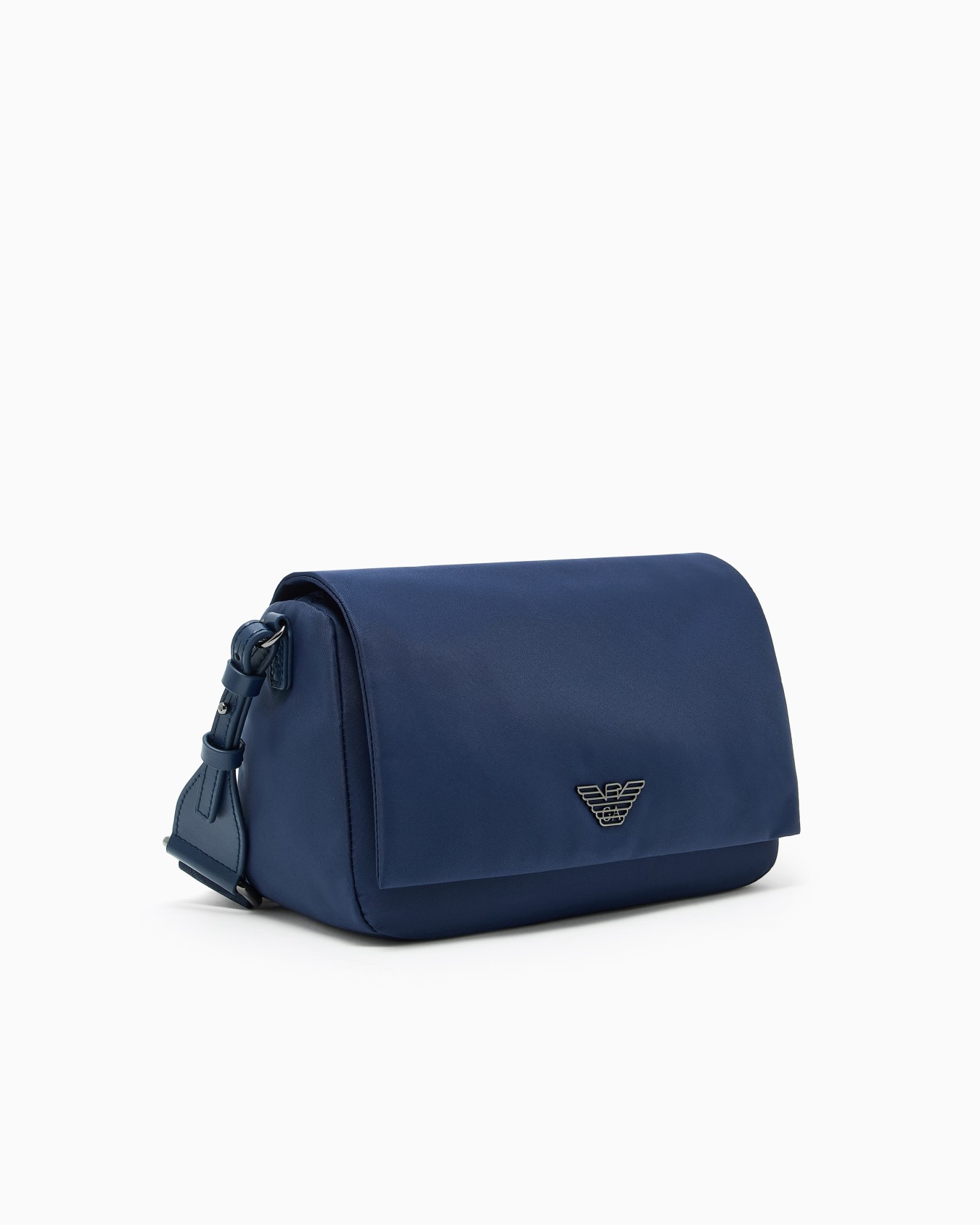 ASV recycled-nylon shoulder bag with flap Slide 1