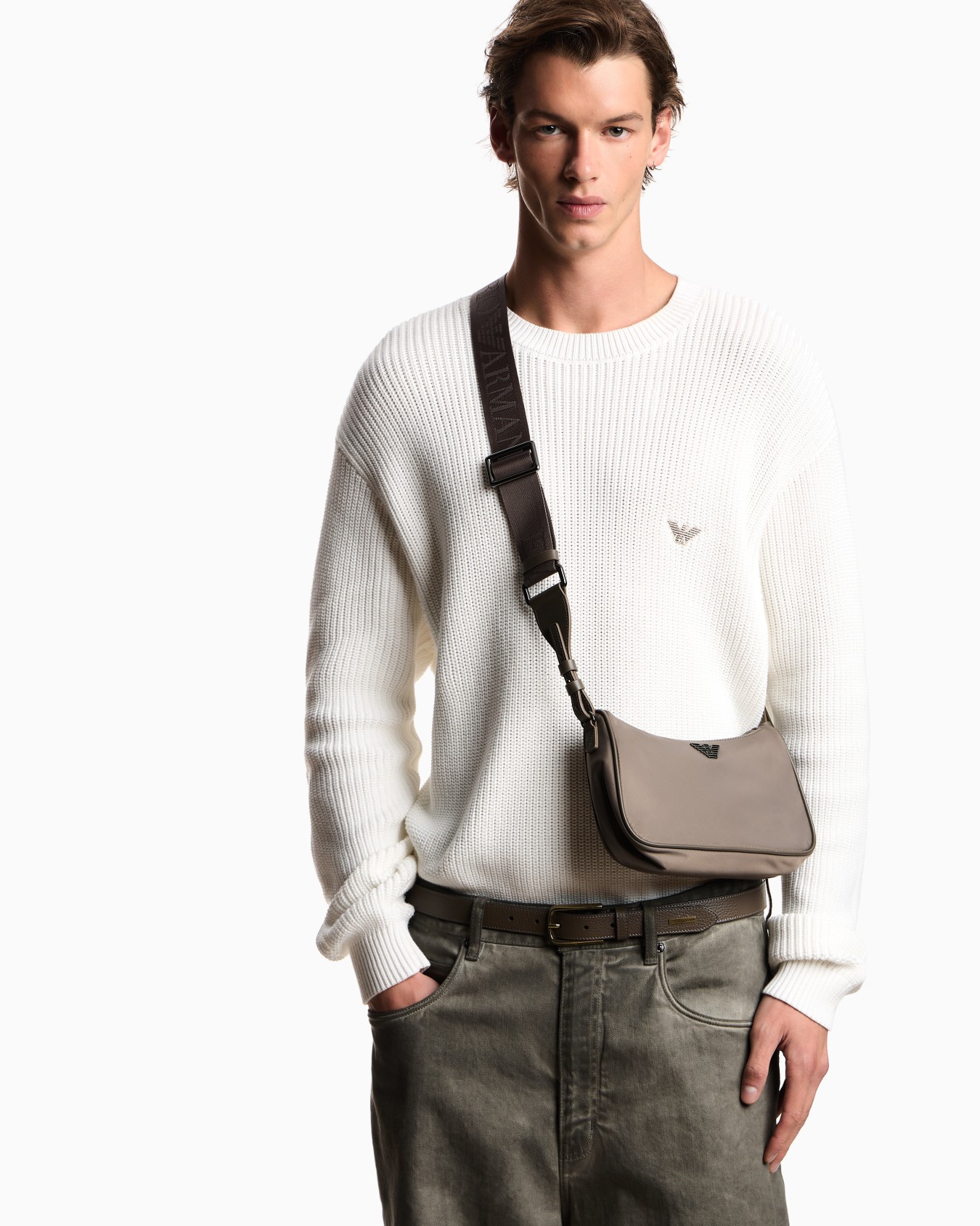 Bolso de hombro en nailon reciclado ASV Diapositiva 5