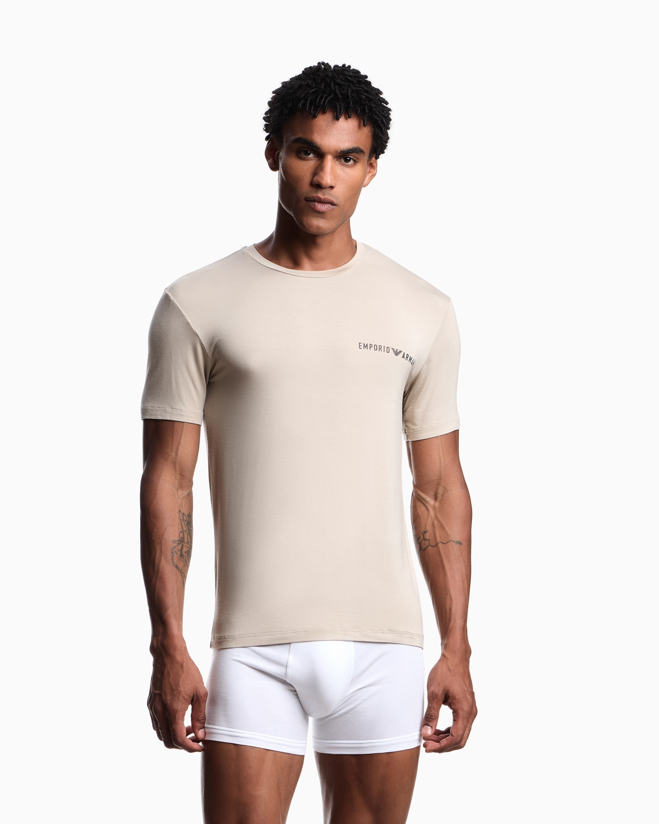 Two-pack of ASV loungewear T-shirts in soft-touch viscose Slide 1