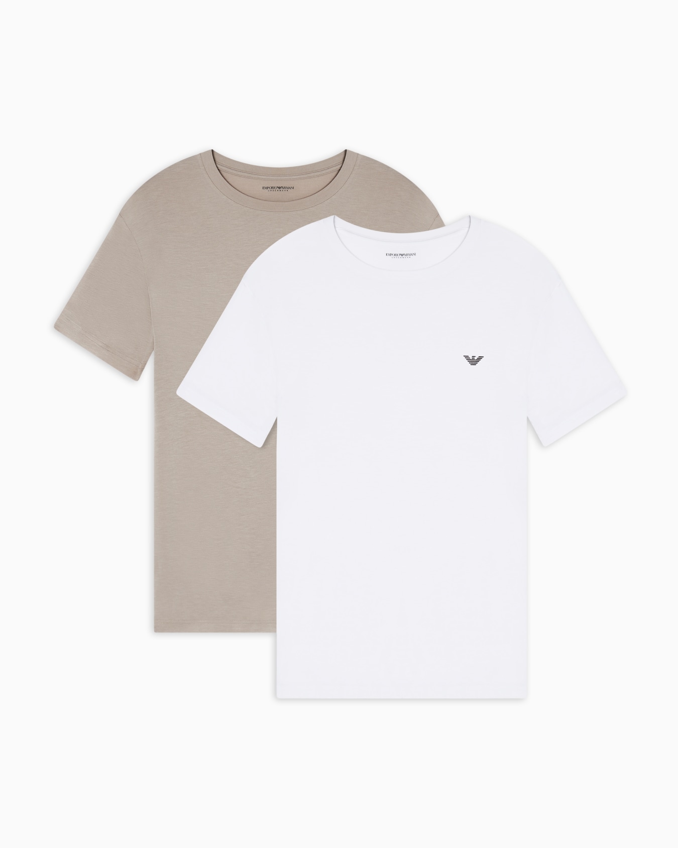 Two-pack of ASV loungewear T-shirts in soft-touch viscose Slide 0