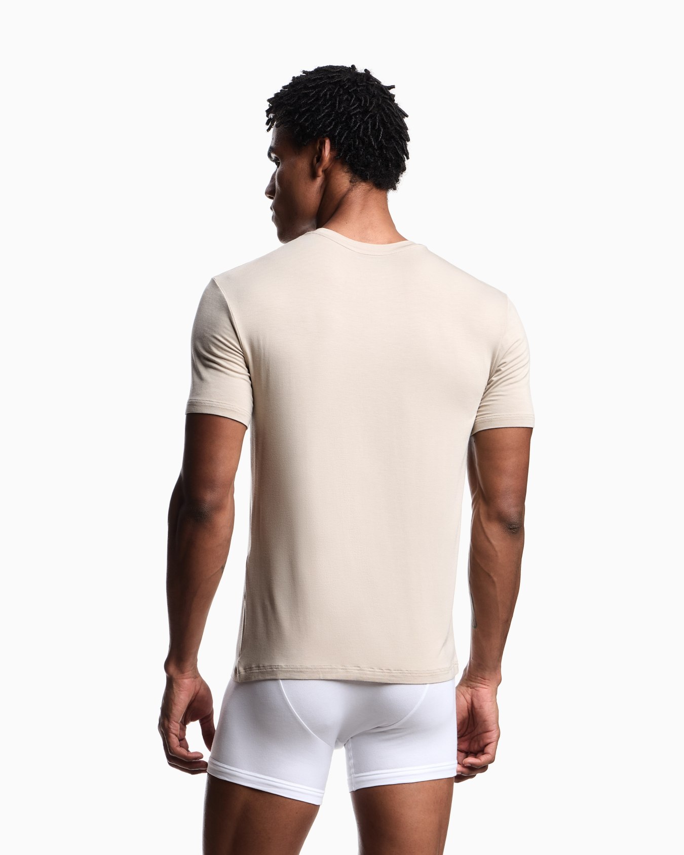 Two-pack of ASV loungewear T-shirts in soft-touch viscose Slide 2