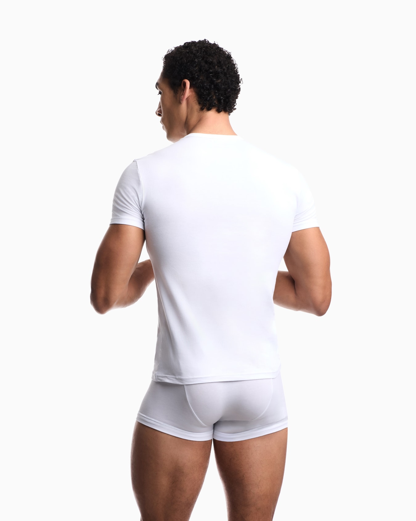 Two-pack of jersey T-shirts with bold monogram logo Slide 2