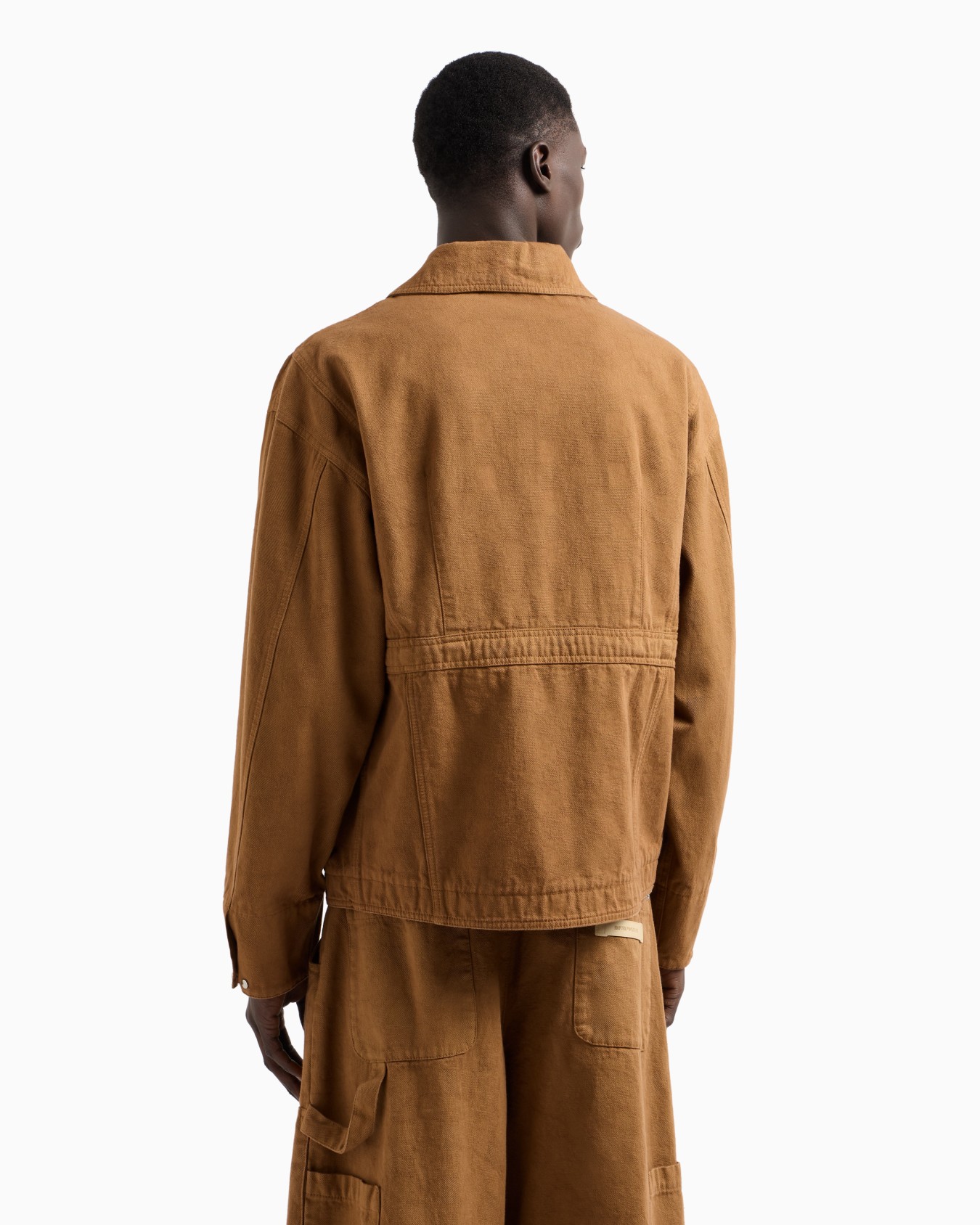 Multi-pocket denim-effect fabric blouson Slide 2