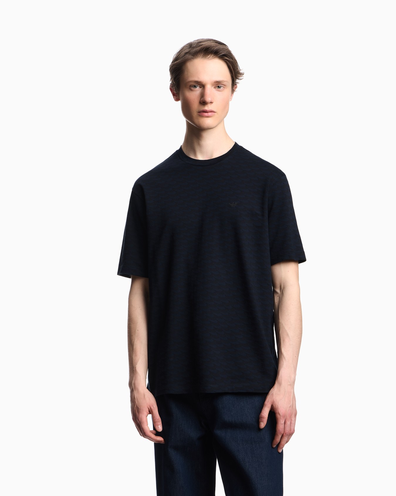 ASV Icon jacquard jersey jumper with op-art motif Slide 3