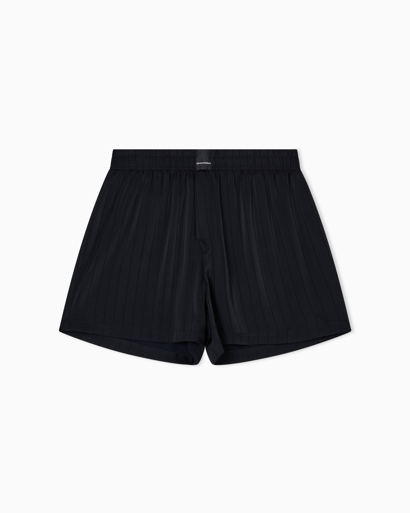 Striped satin boxer shorts Slide 0