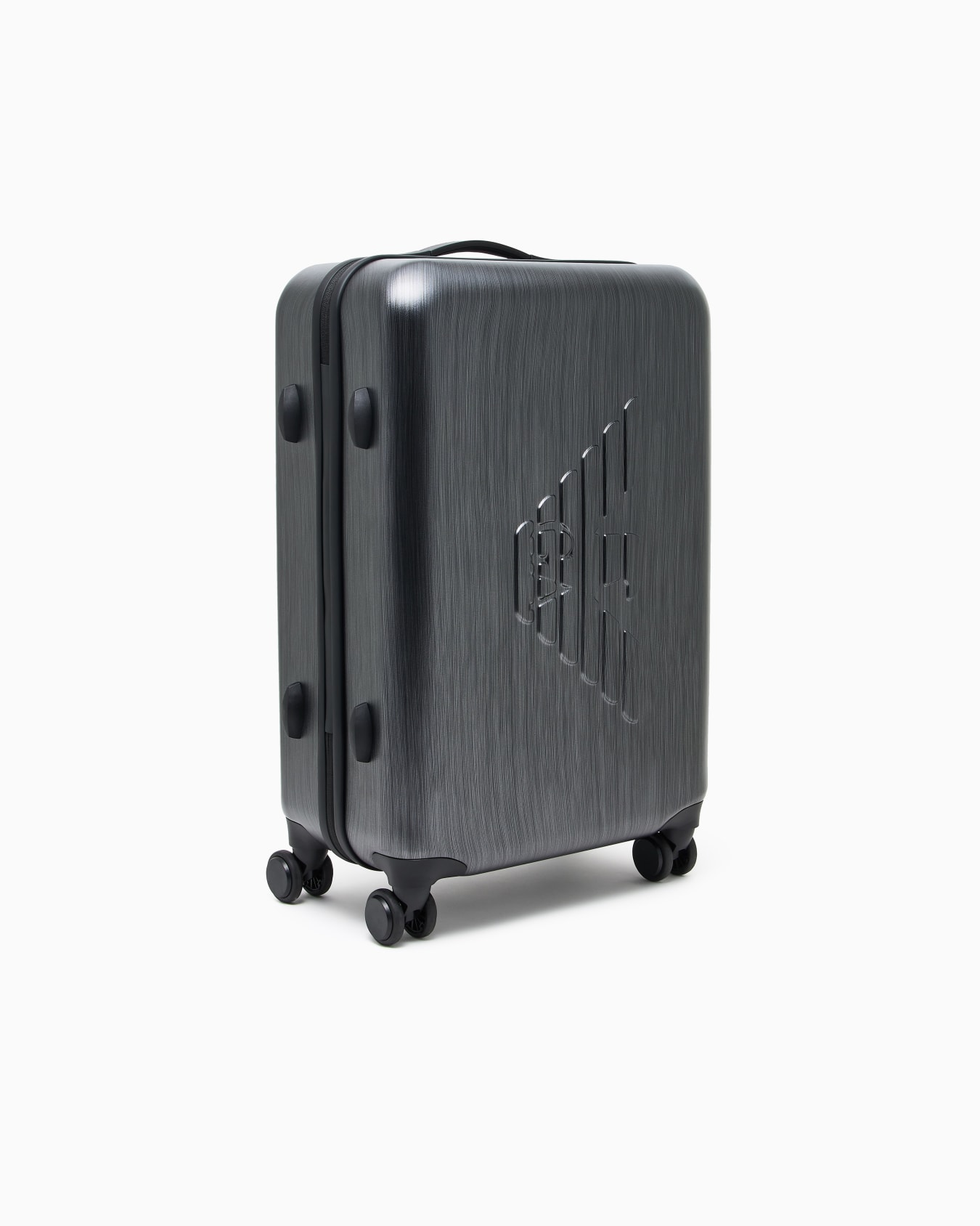 ABS medium trolley suitcase with oversized, embossed eagle Slide 1