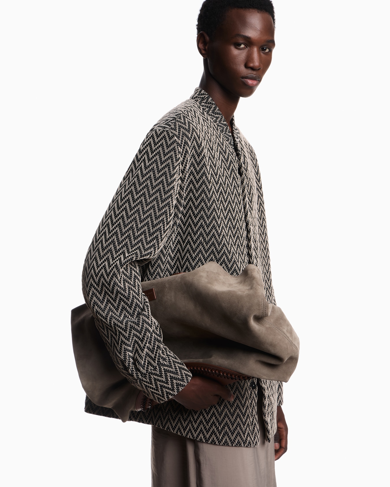 Surchemise en tissu jacquard à chevron Icon Diapositive 3