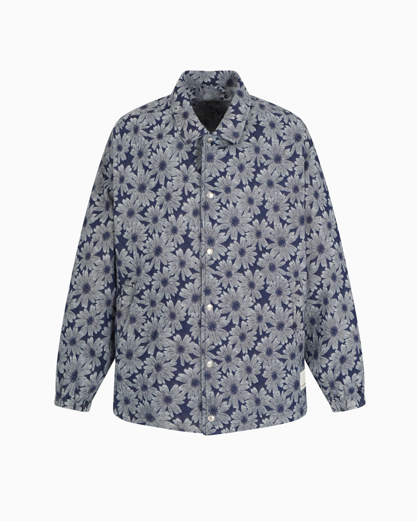 Veste en denim à fleurs en jacquard all over Capsule Peace ASV Diapositive 0