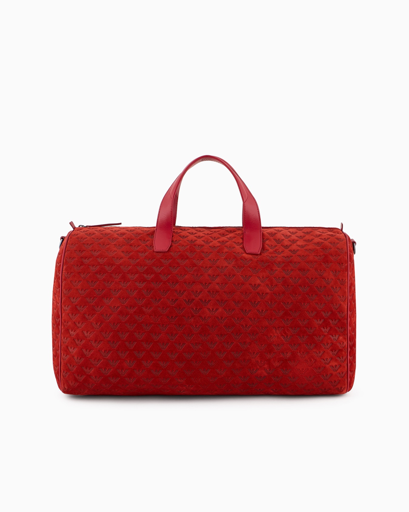 Suede duffel bag with all-over embossed eagle  Slide 2