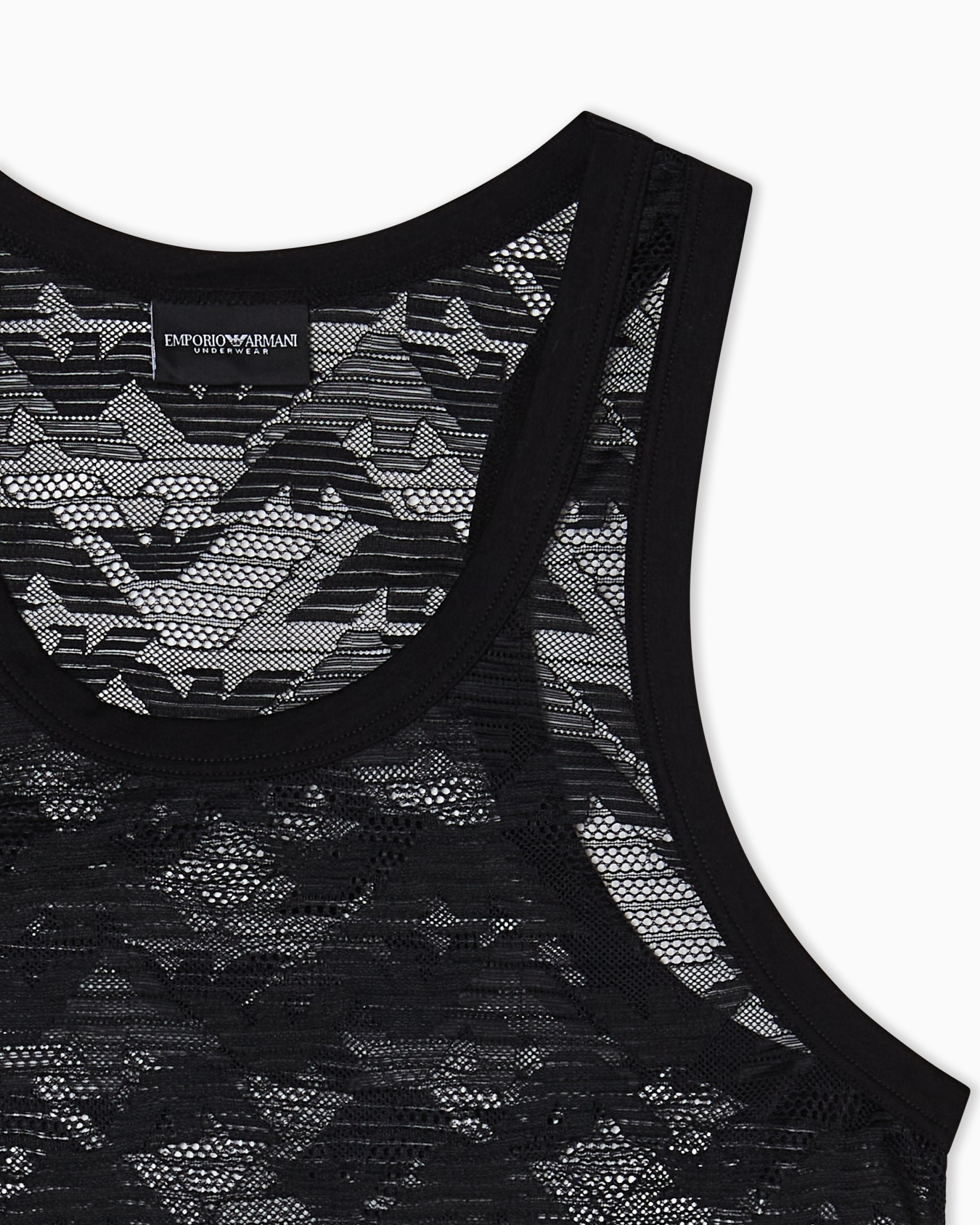 All-over eagle lace loungewear tank top Slide 3