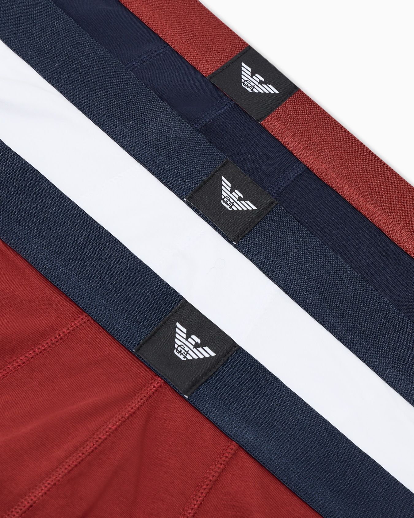 3-pack cotton jersey trunks with essential logo label Slide 3